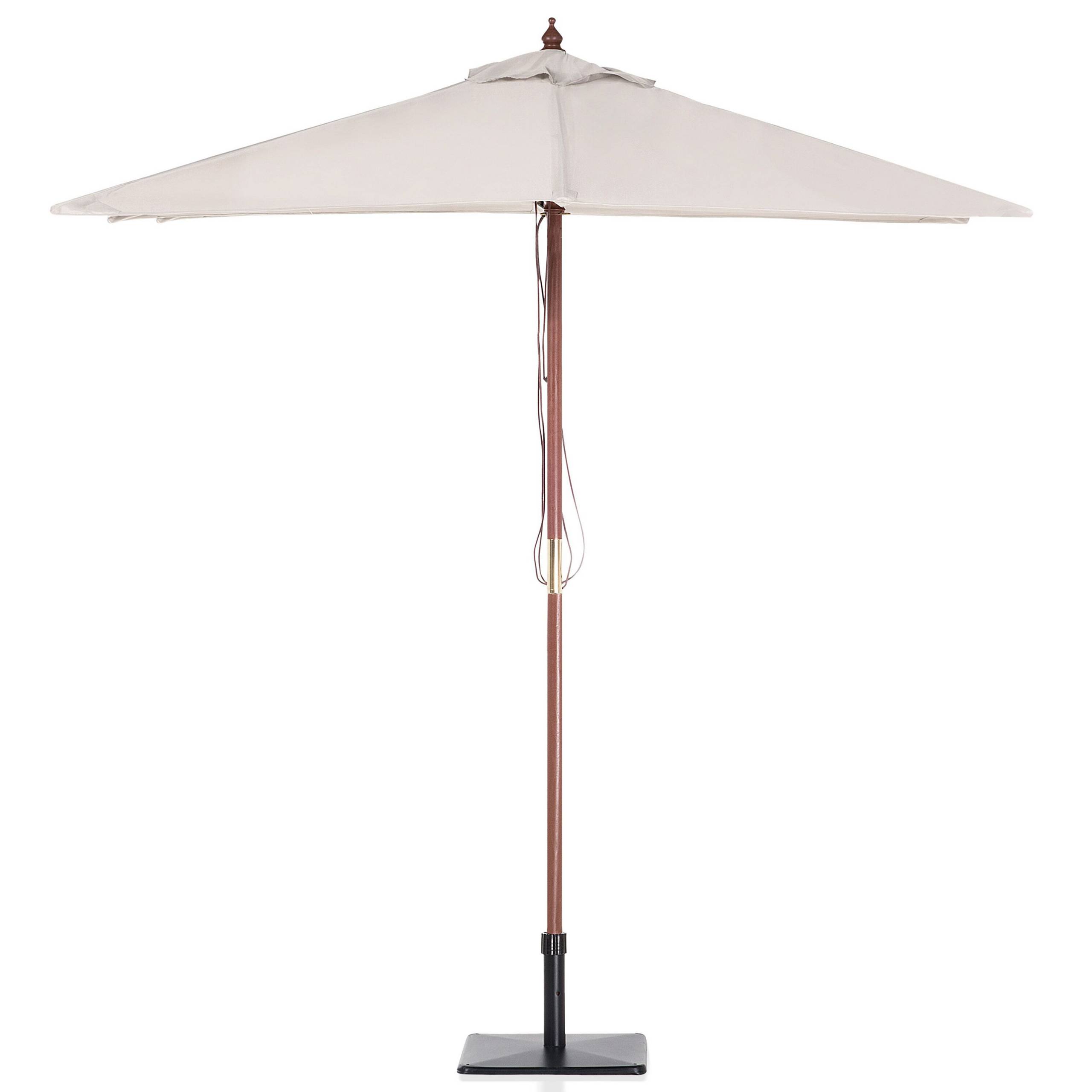 Beliani - Parasol droit Tissu Beige clair FLAMENCO - Beliani - Image 5