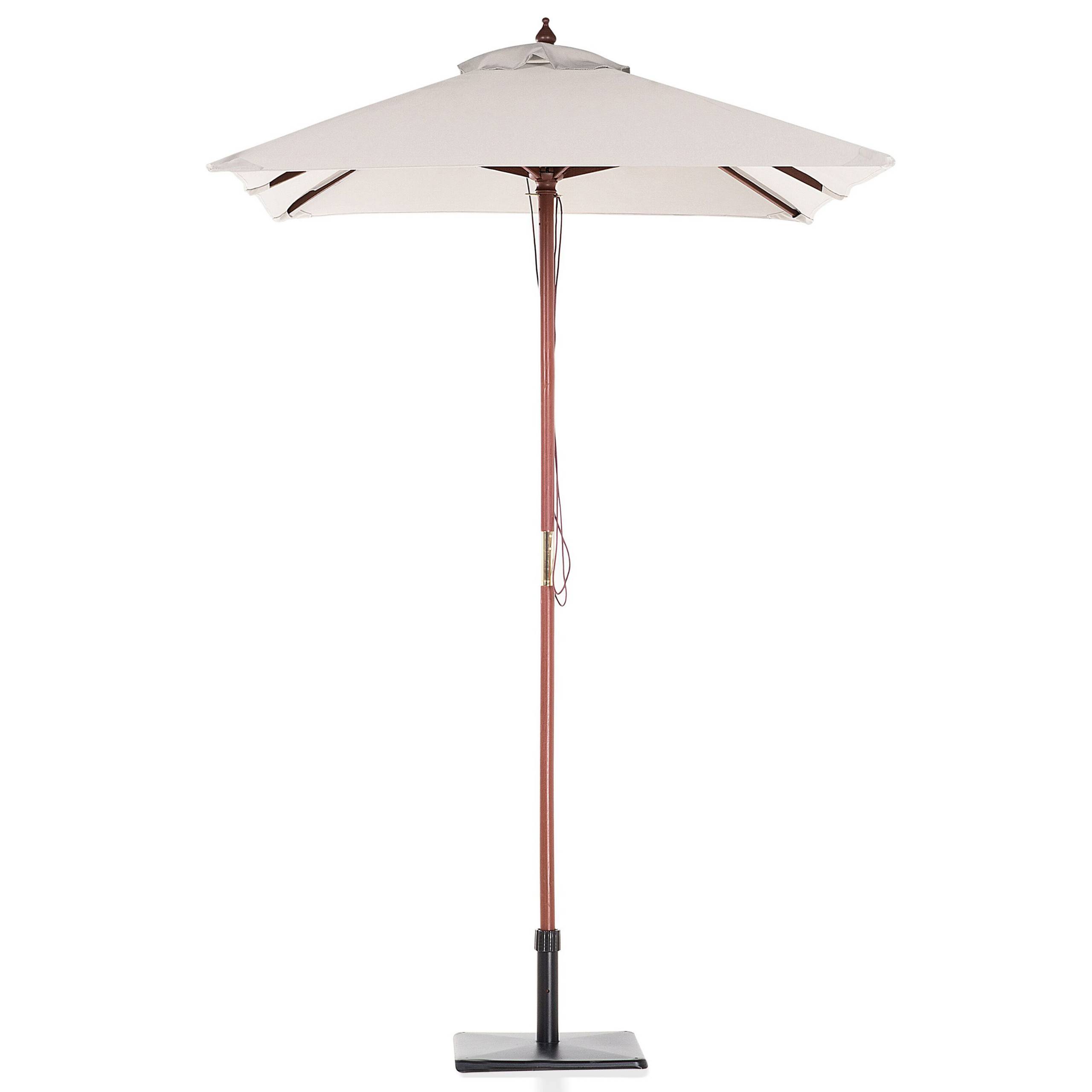 Beliani - Parasol droit Tissu Beige clair FLAMENCO - Beliani - Image 3
