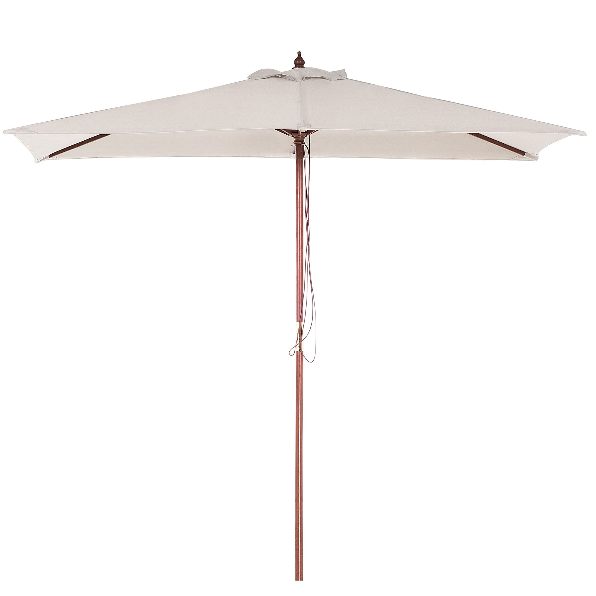 Beliani - Parasol droit Tissu Beige clair FLAMENCO - Beliani - Image 1