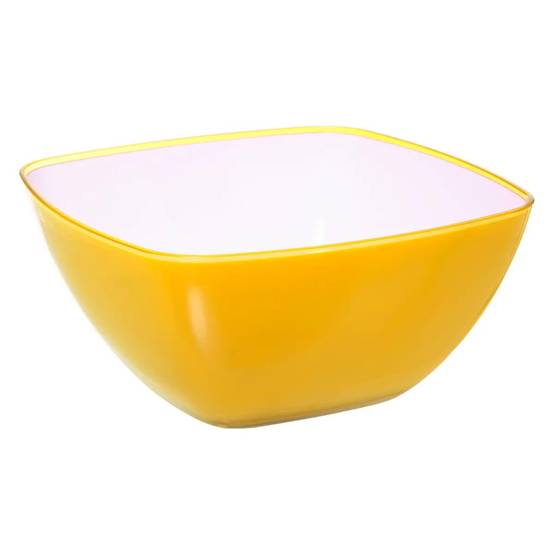Saladier Carré Réutilisable "Square" 24cm Moutarde