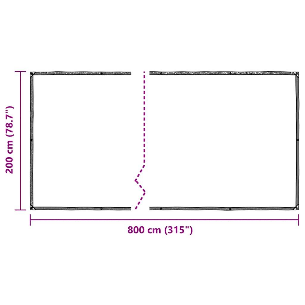 Vidaxl - Housse de protection plantes avec œillets 2x8 m polyéthylène vidaXL 3308704 - Image 3