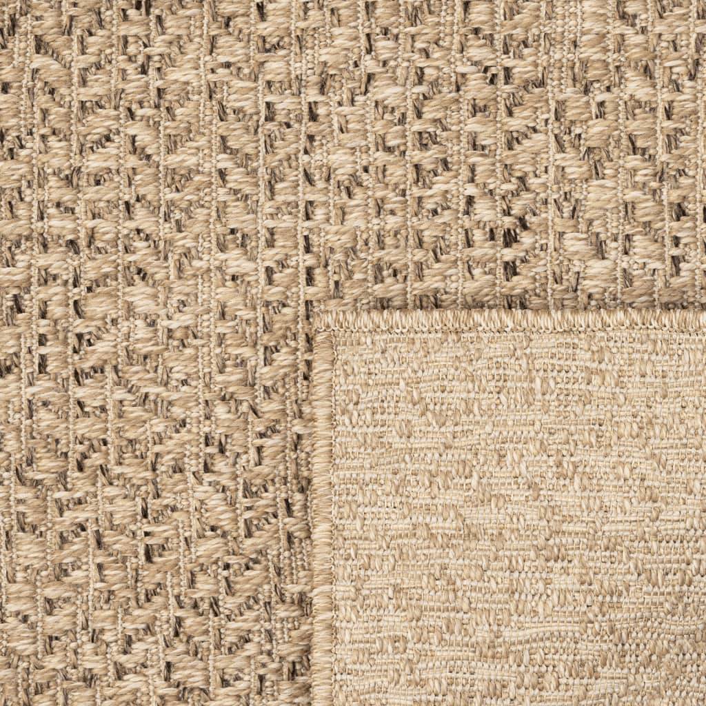 Tapis de Sol Extérieur Carré Imitation Jute en PP Résistant pour Jardin Patio Brun 240x240 cm – ComfortXL Outdoor Living - Image 6