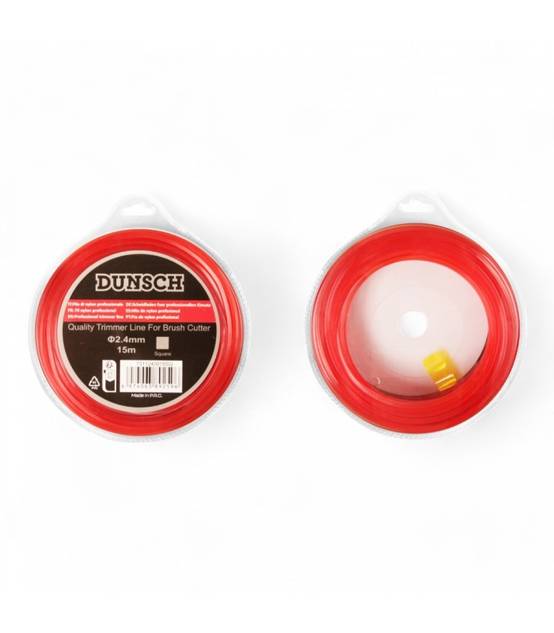 Fil carré pour débroussailleuse 2,4mm 15m - DUNSCH 7311240015SQ - Image 1