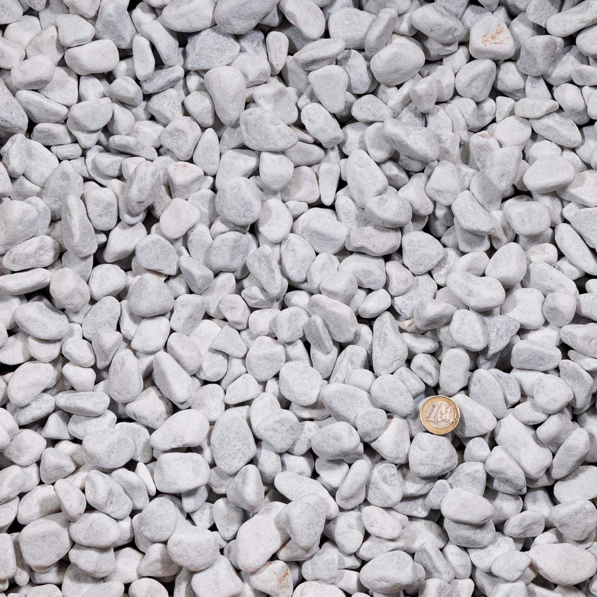 Galets Blancs Marbre Carrare 25-40 Mm – 1 Kg Pierres Naturelles Jardin, Pots, Aquarium Made In Italy