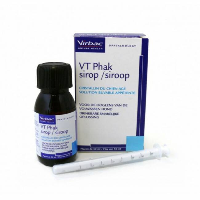 VT Phak Sirop Compléments alimentaires pour chiens agés Flacon 50 ml
