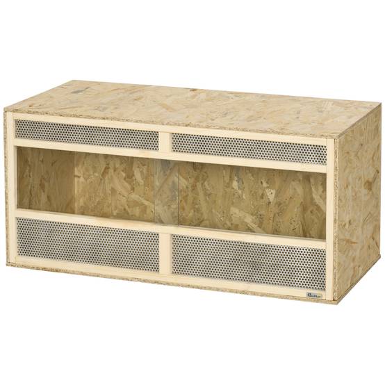 Terrarium bois OSB naturel 100 x 47 x 47 cm - PANGIVO - Image 2