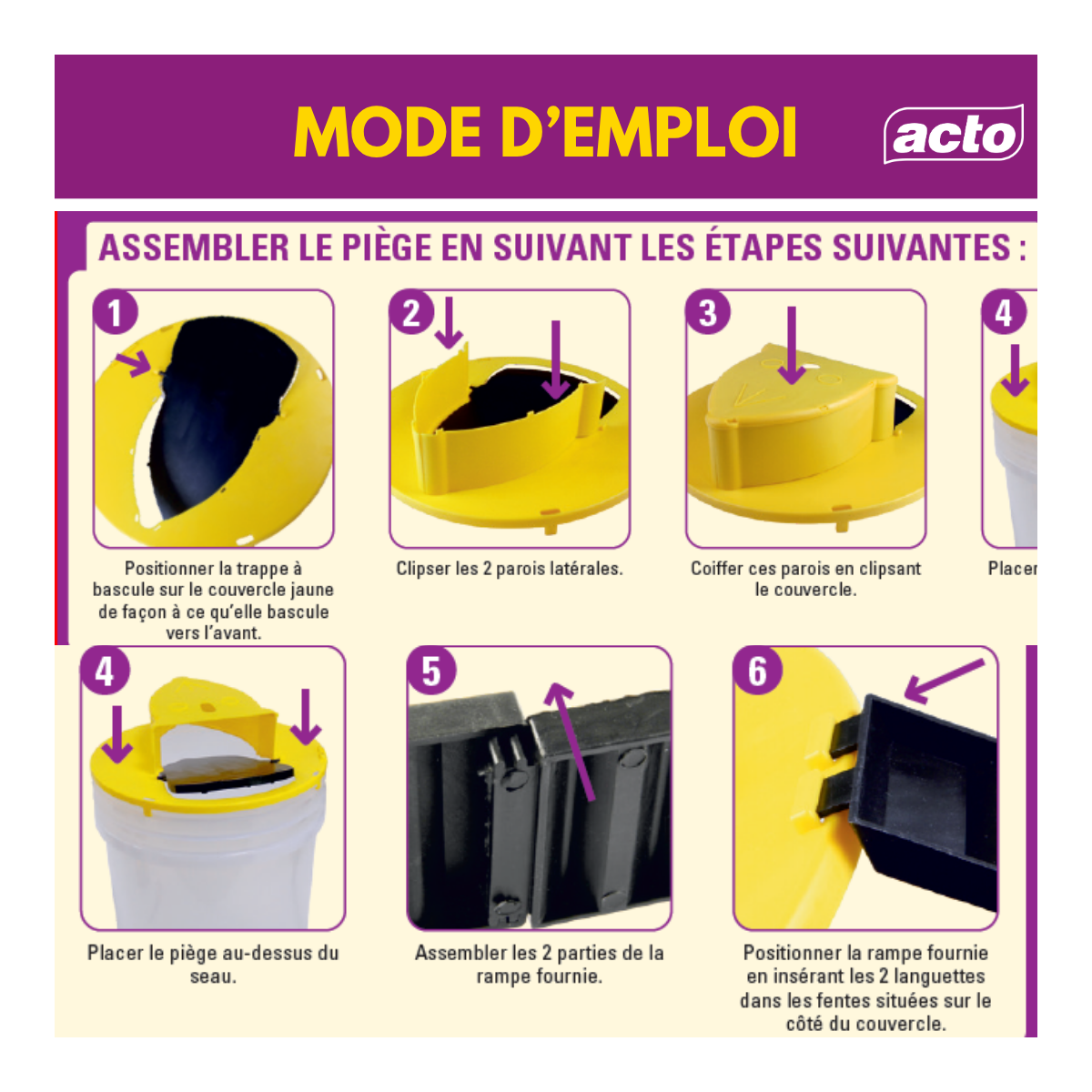 Multitanks - Piège à Bascule Multi-Captures Souris ACTO - Couvercle Auto-Réarmable pour Seau - Image 3