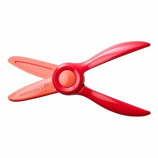 Fiskars - Premiers ciseaux pour enfants à partir de 2 ans - lames en plastique - rouge - Image 2