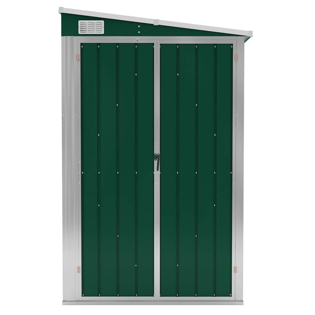 Vidaxl - Remise de jardin murale Vert 118x100x178 cm Métal galvanisé vidaXL 316217 - Image 4