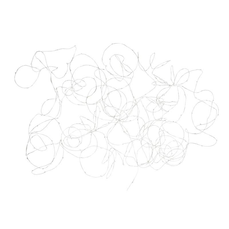 Guirlande lumineuse fil en Plastique Argent 15x15x5,5cm - J-Line - Image 1