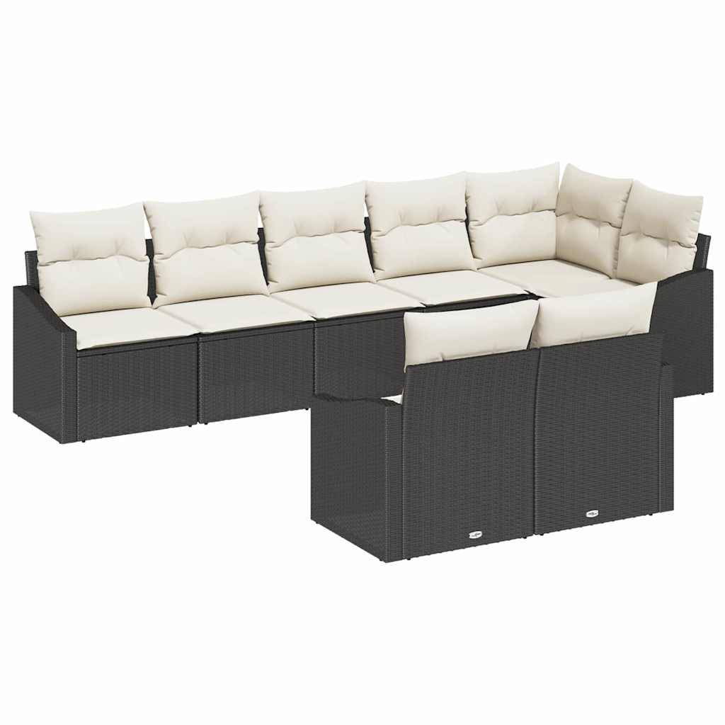 ComfortXL - Salon de jardin 8 places en polyrotin modulable pour très grande terrasse Noir – ComfortXL Outdoor Living - Image 2