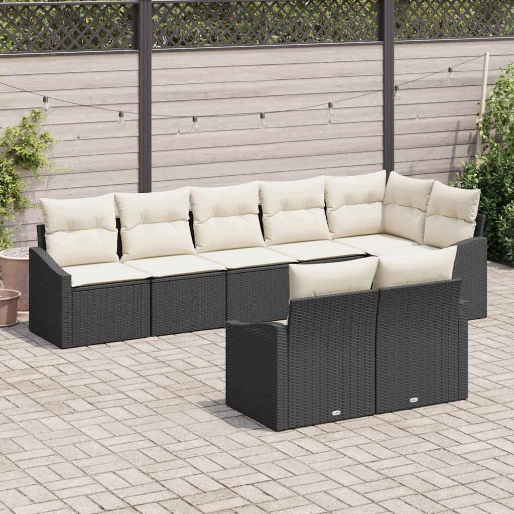 ComfortXL - Salon de jardin 8 places en polyrotin modulable pour très grande terrasse Noir – ComfortXL Outdoor Living - Image 1
