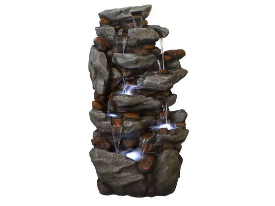 Ubbink - Fontaine de jardin Bonorva bloc de rochers avec cascade et éclairage LED - Ubbink - Image 3