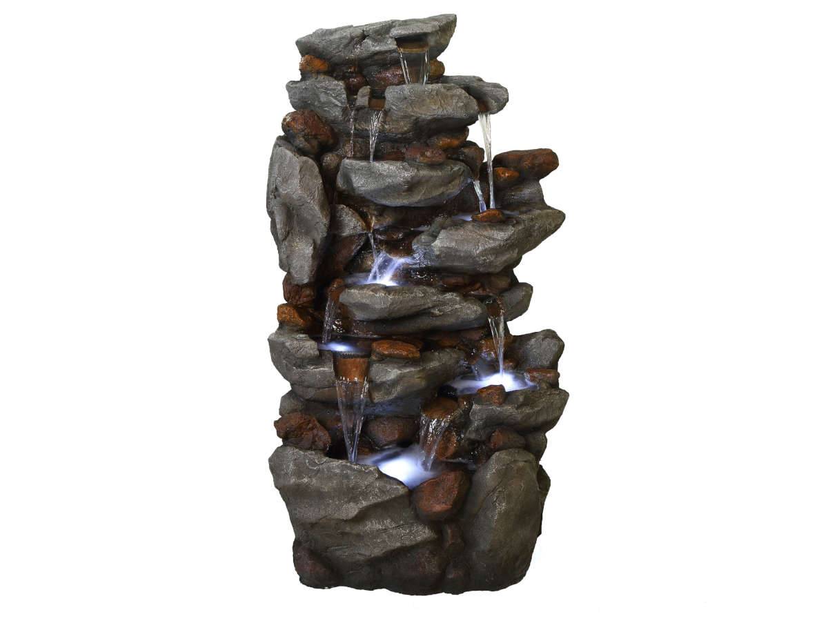 Ubbink - Fontaine de jardin Bonorva bloc de rochers avec cascade et éclairage LED - Ubbink - Image 3