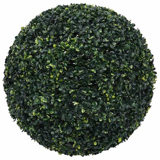 Boules de buis artificielles polyéthylène vert 52 x 52 x 52 cm, poids:4.45kg - PANGIVO - Image 2