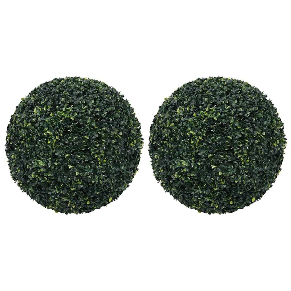 Boules de buis artificielles polyéthylène vert 52 x 52 x 52 cm, poids:4.45kg - PANGIVO - Image 1