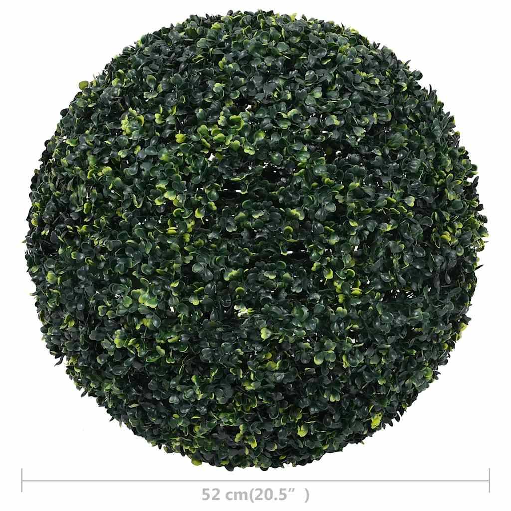 Boules de buis artificielles polyéthylène vert 52 x 52 x 52 cm, poids:4.45kg - PANGIVO - Image 4