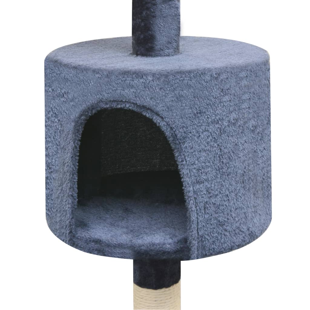 Vidaxl - Arbre à chat avec griffoirs en sisal 125 cm Bleu foncé vidaXL 170484 - Image 3