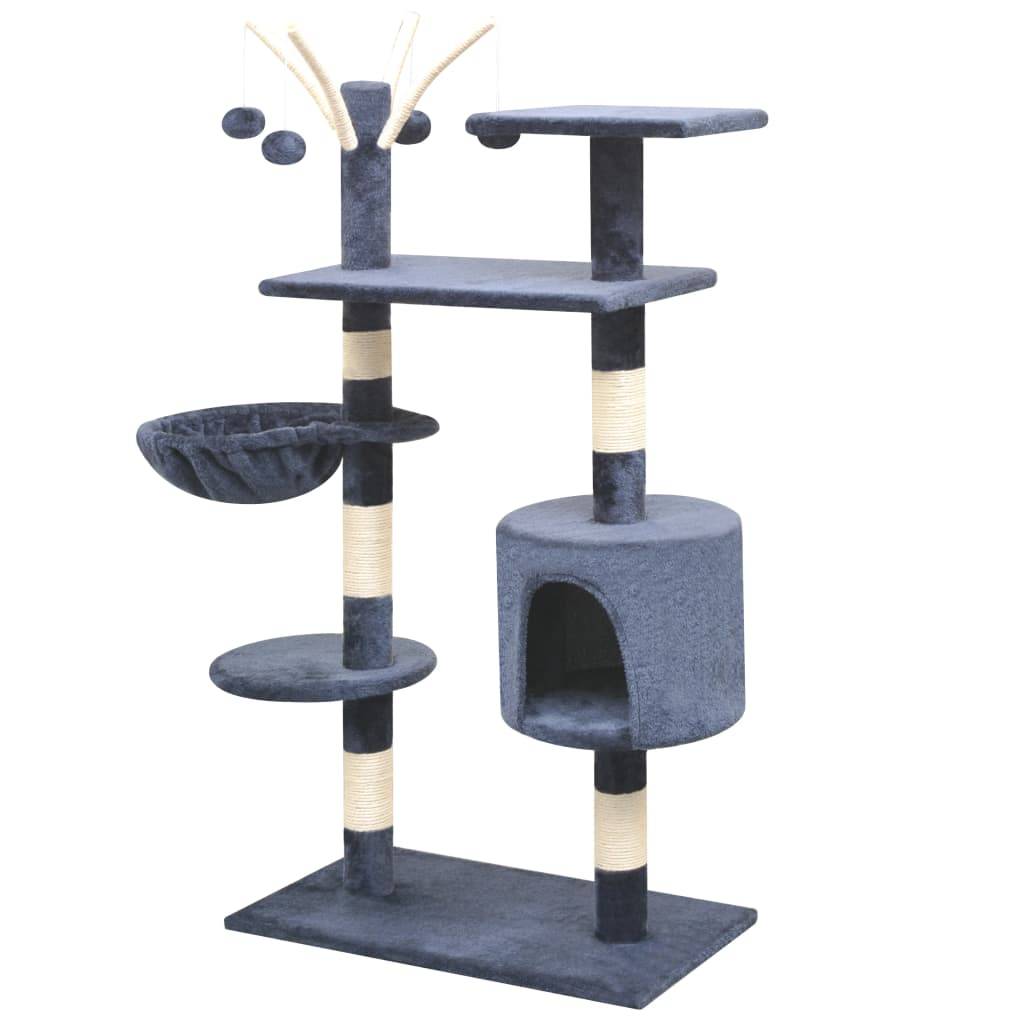 Vidaxl - Arbre à chat avec griffoirs en sisal 125 cm Bleu foncé vidaXL 170484 - Image 2