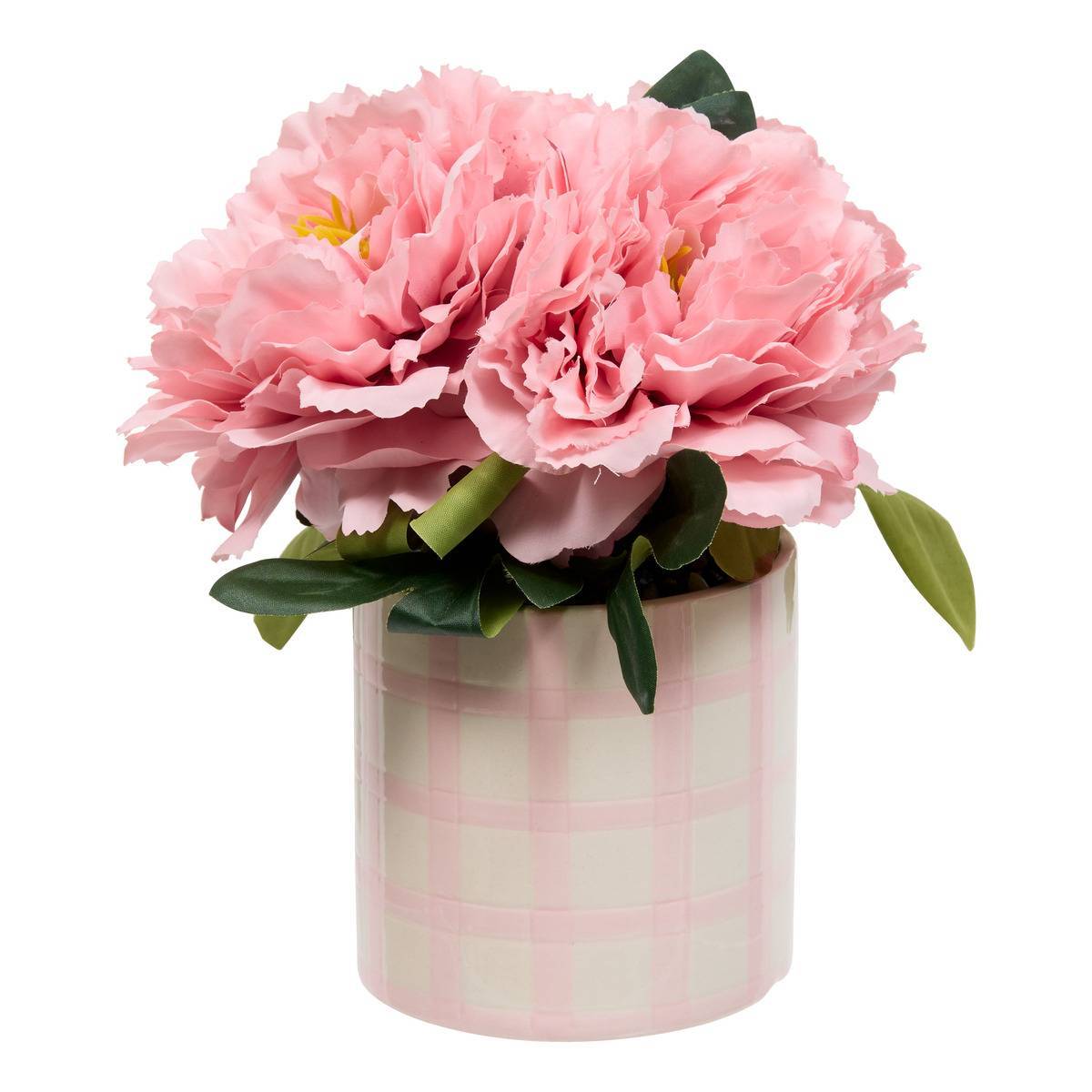 Atmosphera - Composition florale artificielle pivoines H21,5 cm - Atmosphera Créateur d'intérieur - Image 1