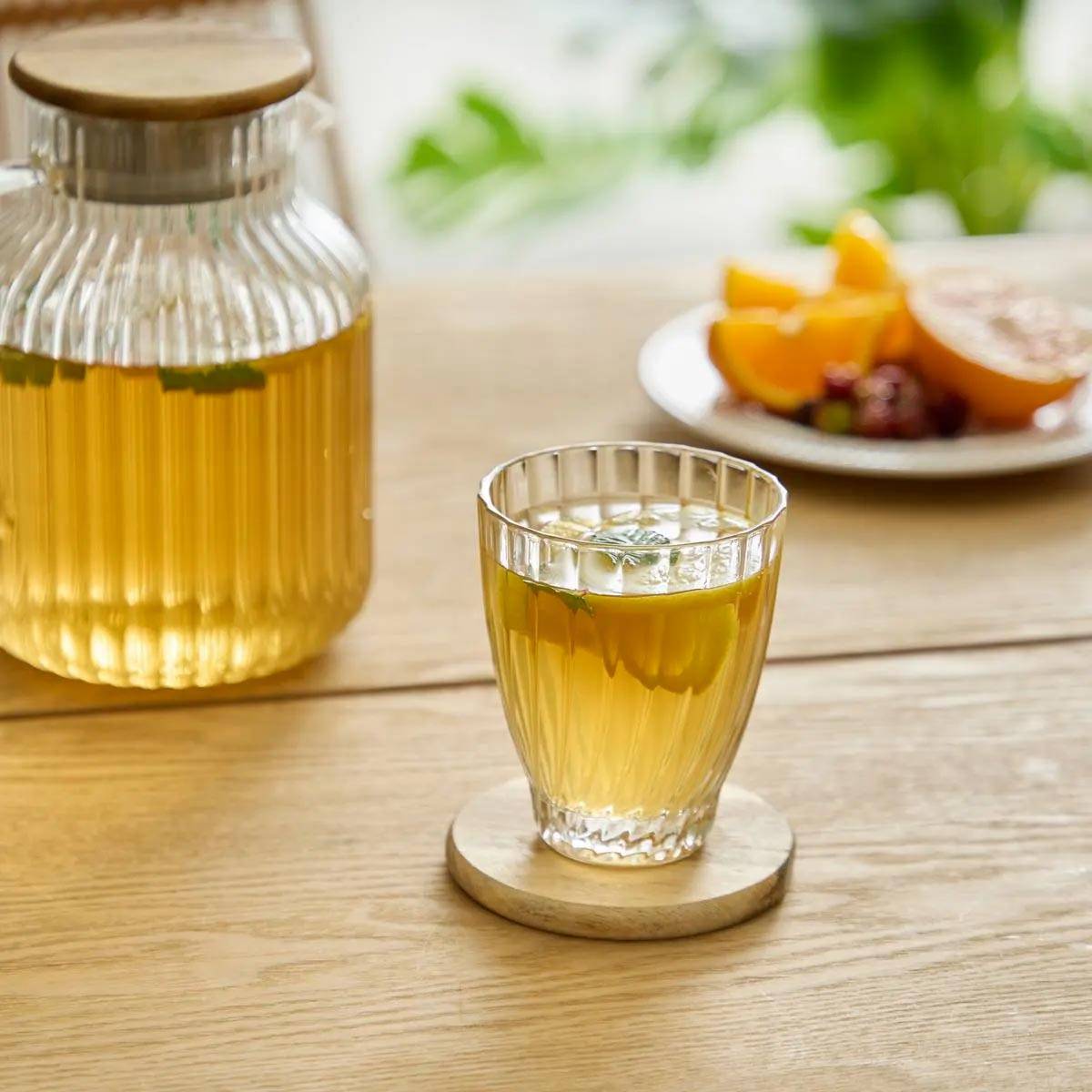 Atmosphera - Lot de 6 Gobelet bas Marg'eau transparent 290 ml - Atmosphera Créateur d'intérieur - Image 4
