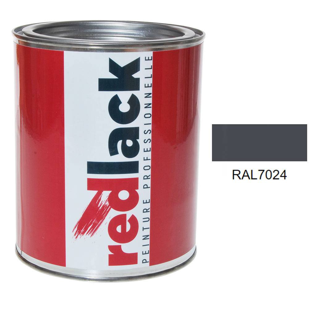 Peinture Gris graphite RAL 7024 Brillant multisupport 1L Redlack - Image 1