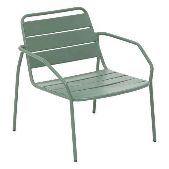 Hesperide - Fauteuil de salon de jardin "Phuket" vert olive traité en acier traité en epoxy Hespéride - Image 1
