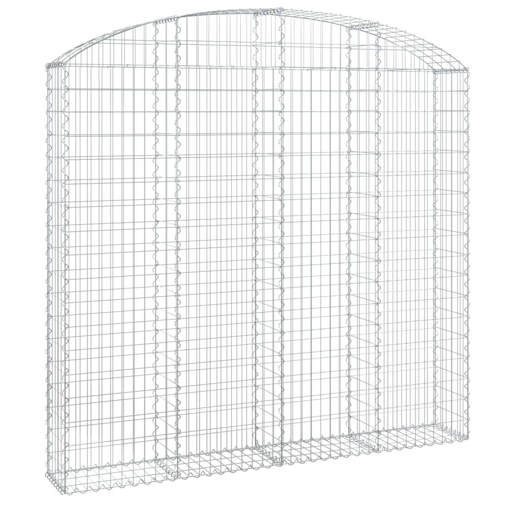 Vidaxl - Panier de gabions arqué 200x30x180/200 cm Fer galvanisé vidaXL 153469 - Image 2