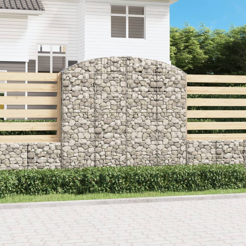 Vidaxl - Panier de gabions arqué 200x30x180/200 cm Fer galvanisé vidaXL 153469 - Image 1