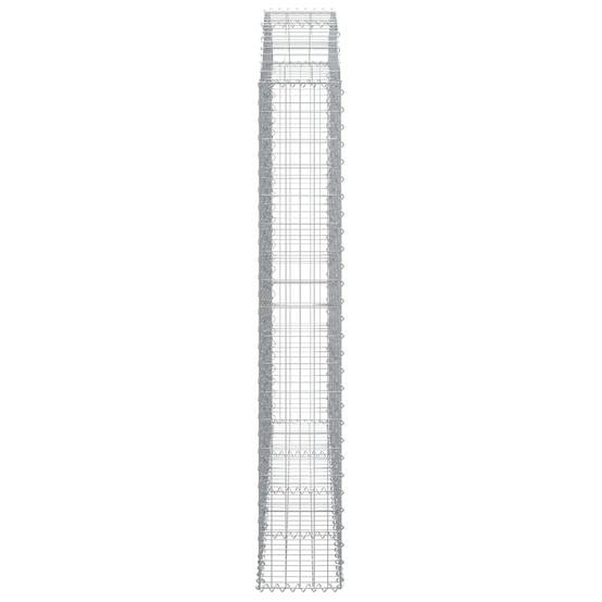 Vidaxl - Panier de gabions arqué 200x30x180/200 cm Fer galvanisé vidaXL 153469 - Image 5