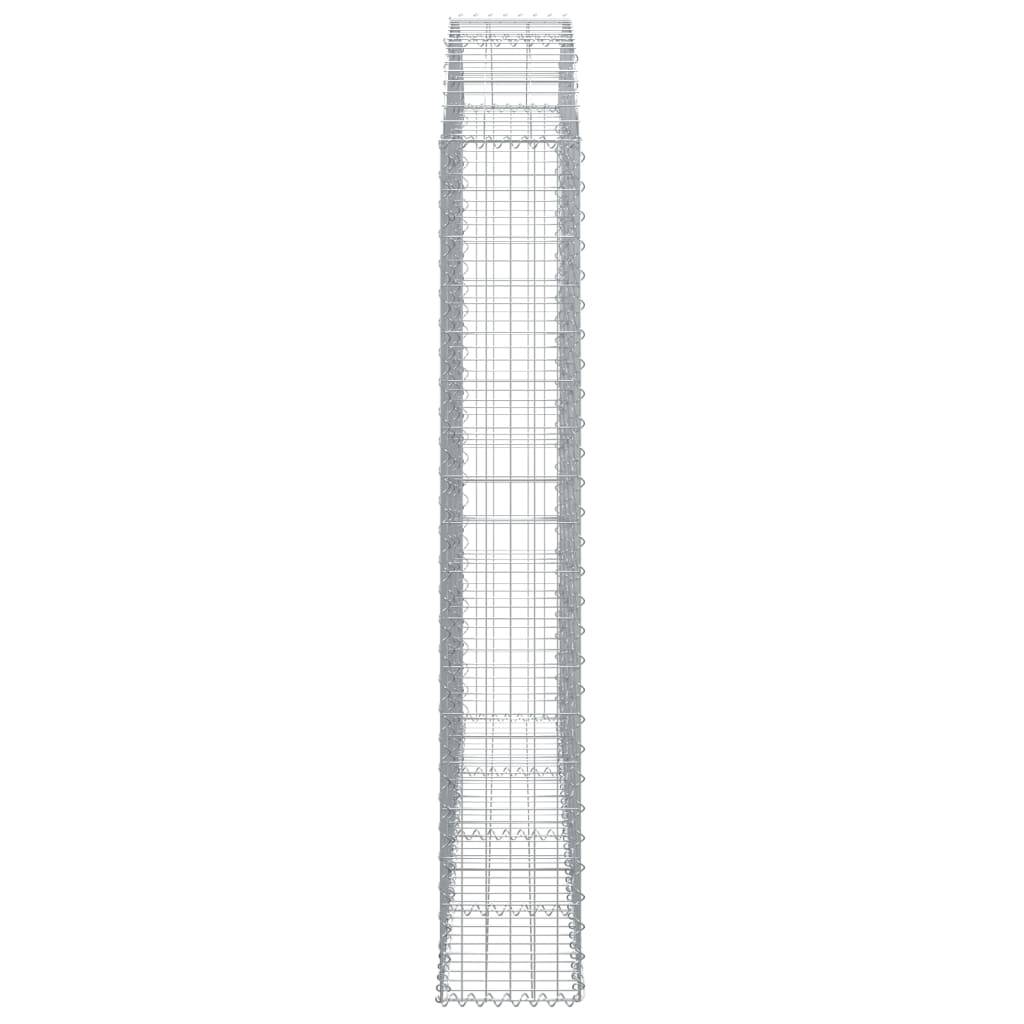 Vidaxl - Panier de gabions arqué 200x30x180/200 cm Fer galvanisé vidaXL 153469 - Image 5