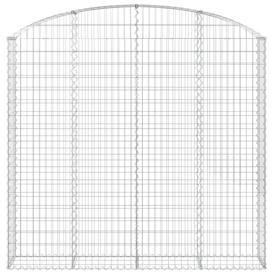 Vidaxl - Panier de gabions arqué 200x30x180/200 cm Fer galvanisé vidaXL 153469 - Image 4
