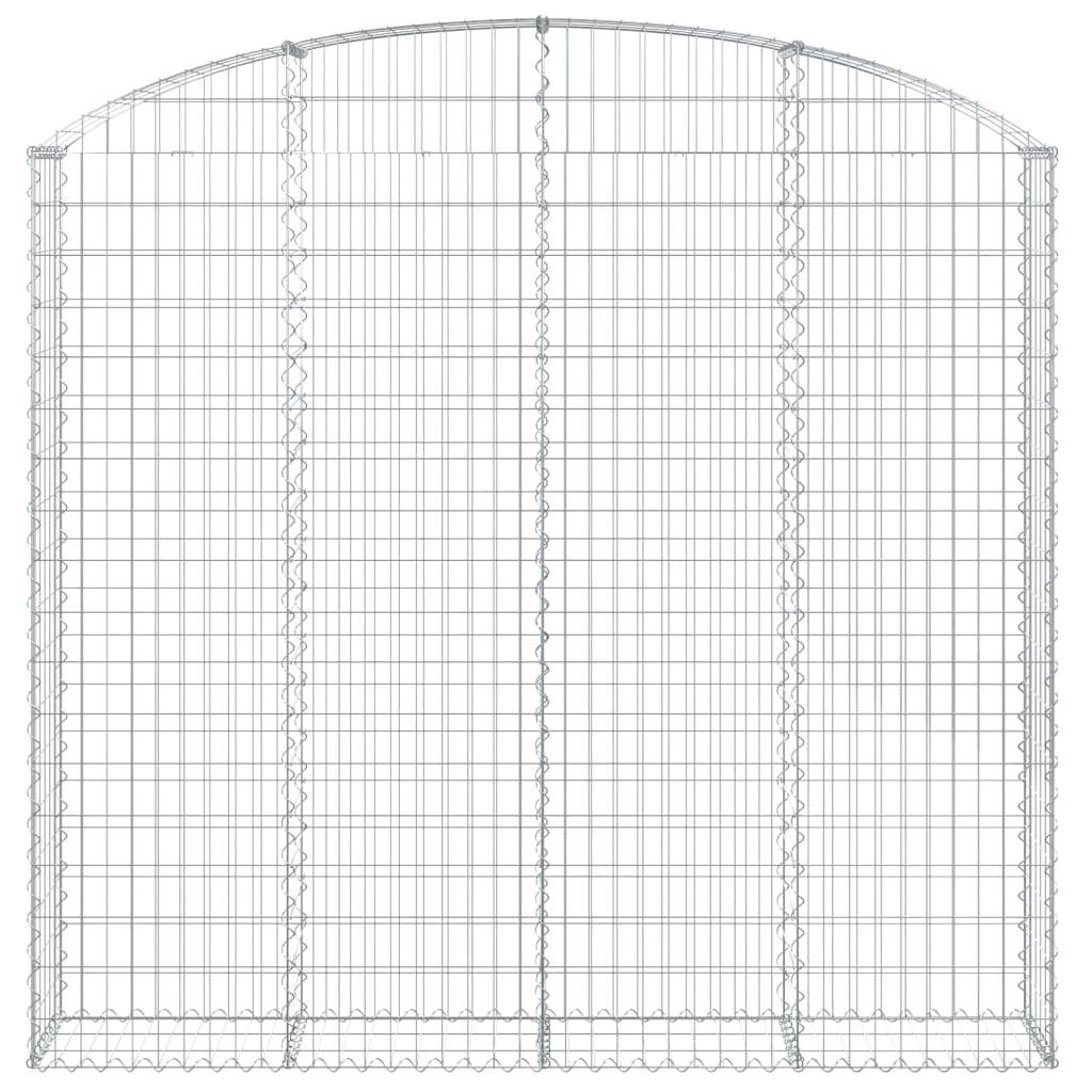 Vidaxl - Panier de gabions arqué 200x30x180/200 cm Fer galvanisé vidaXL 153469 - Image 4