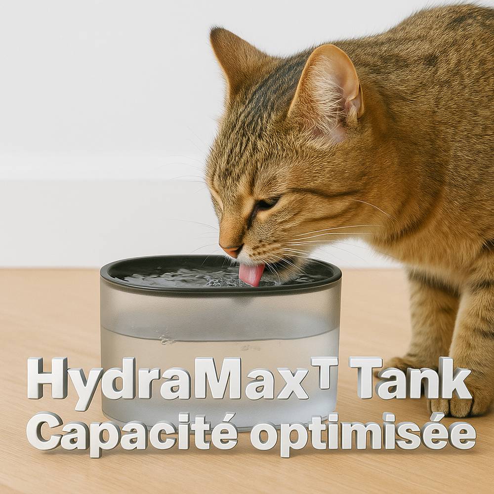 Distributeur de croquettes et fontaine pour chat et petit chien Eziclean® Nutribot Connect Max (2,5L/2L) - Image 7