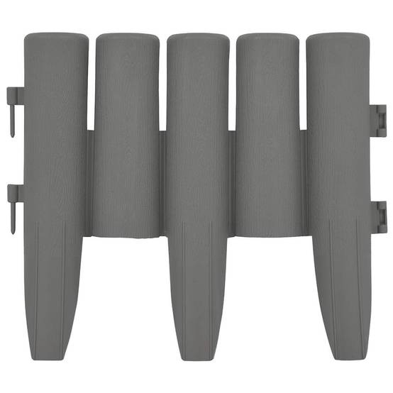 Bordures de pelouse PP gris 1000 x 1 x 23.5 cm - PANGIVO - Image 3