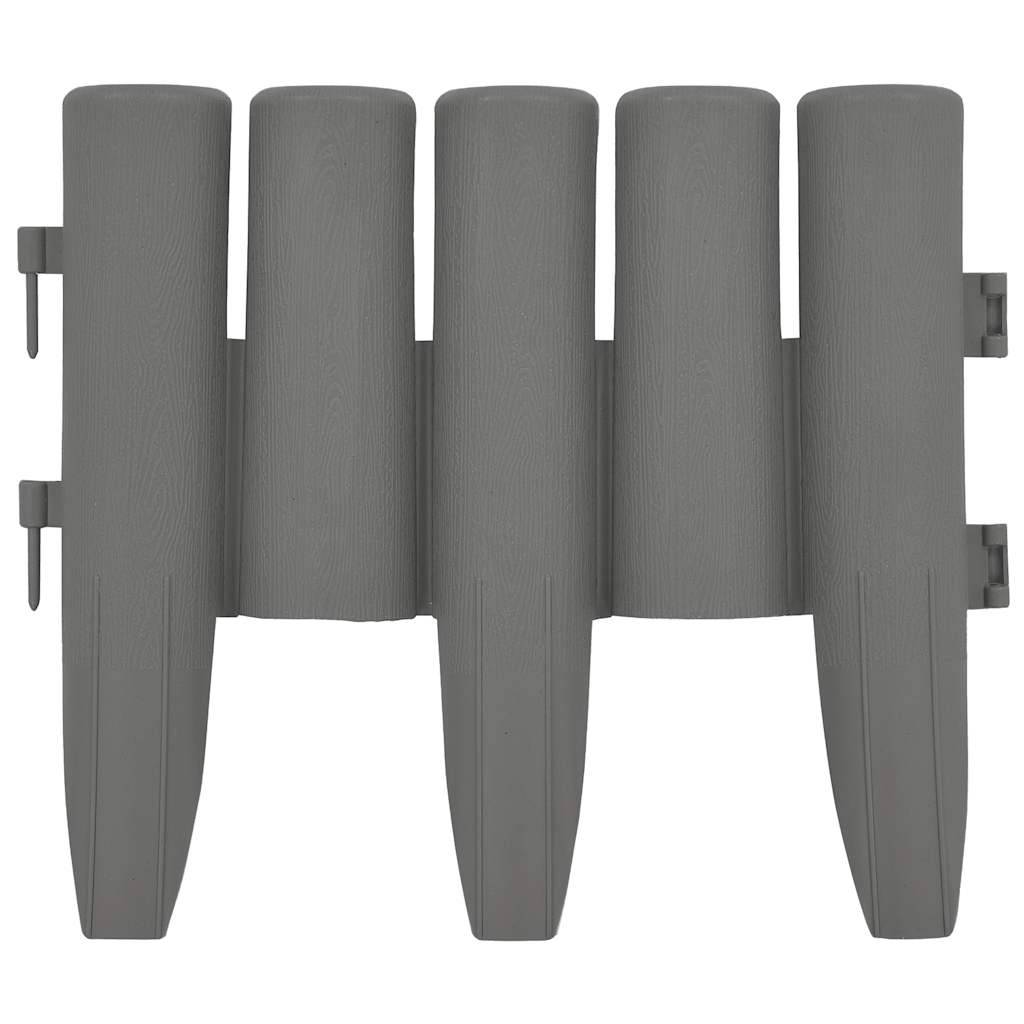 Bordures de pelouse PP gris 1000 x 1 x 23.5 cm - PANGIVO - Image 3