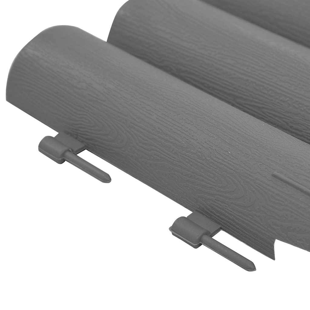 Bordures de pelouse PP gris 1000 x 1 x 23.5 cm - PANGIVO - Image 5
