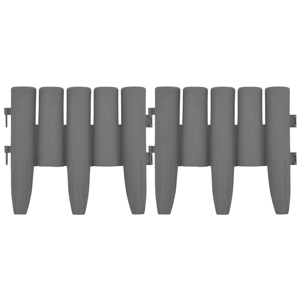 Bordures de pelouse PP gris 1000 x 1 x 23.5 cm - PANGIVO - Image 4
