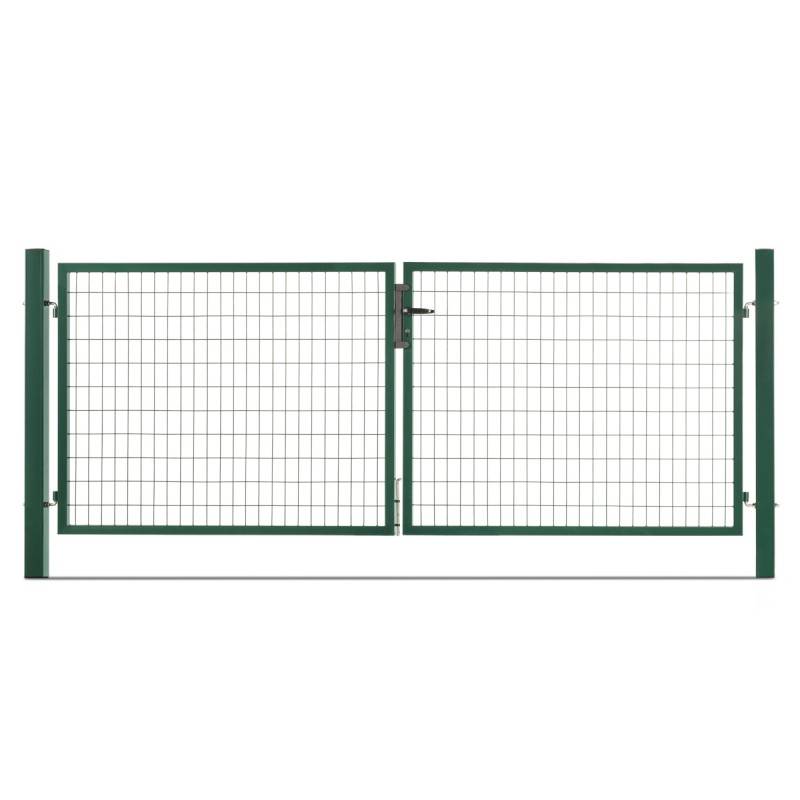 Portail grillagé acier galvanisé L 3m50 Vert H 1m70 - Easy Clôture - Image 1
