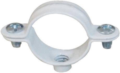 Collier simple blanc ING FIXATIONS fixation de tuyauteries - Ø 40 mm - Boite de 50 pièces - A141600