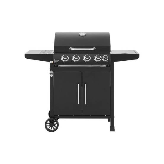 Barbecue A Gaz - Paarl - 4 Brûleurs - Surface De Cuisson Principal : 60 X 42 Cm - Grille De Maintien Au Chaud - Acier - Image 3