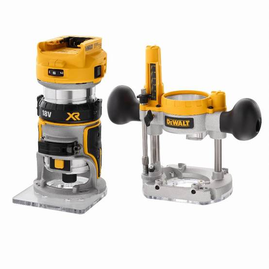 Affleureuse-défonceuse XR 18V BL 6-8 mm DEWALT - en coffret - sans batterie ni chargeur - DCW604NT-QW - Image 1