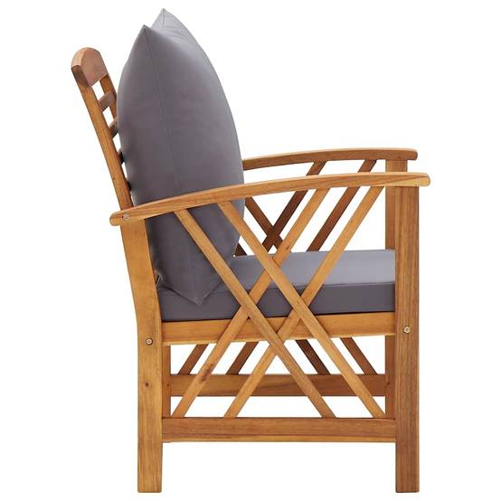 Vidaxl - Salon de jardin 4 pcs avec coussins Bois d'acacia solide vidaXL 3057991 - Image 7