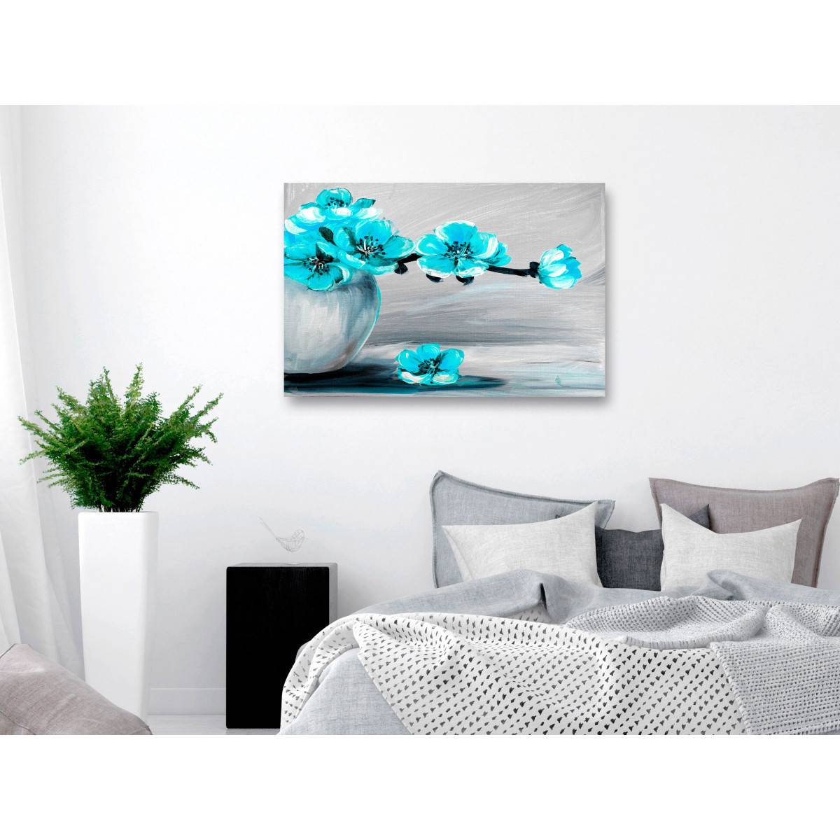 Tableau Imprimé "Lightness of Light Wide Blue" 80 x 120 cm - Image 2