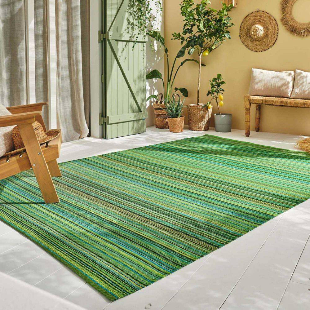 Jardindeco - Tapis extérieur en polypropylène Spargi 1746 vert 150 x 220 cm - Image 2
