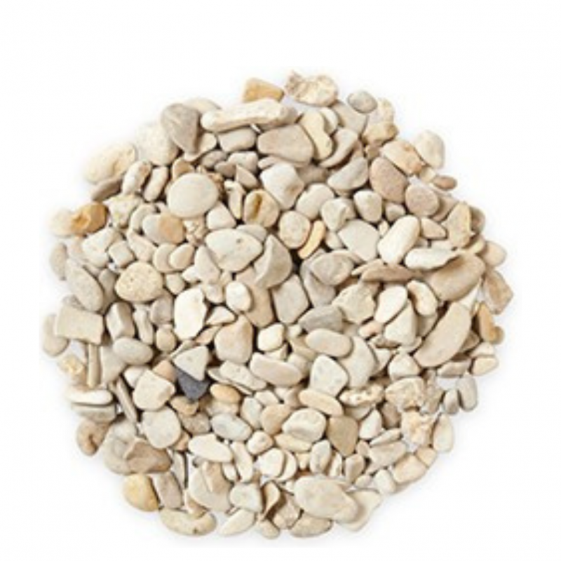 Gravier roulé calcaire beige 5/15 mm - Big Bag 1T (16 m²) - Beige  - Jardinex - Image 2