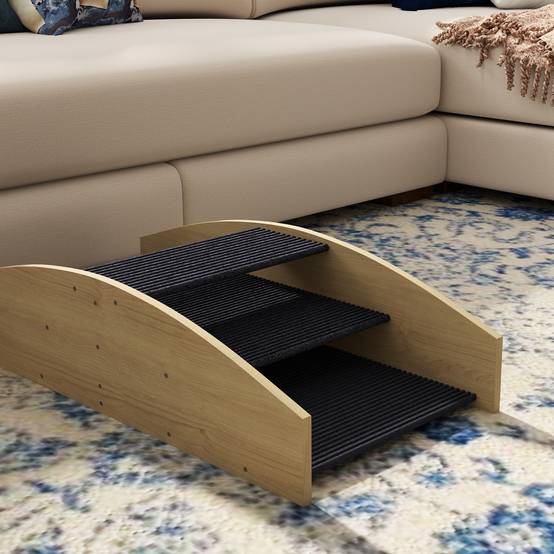 Bascule et escalier d'agilité pour chien bois de sapin naturel 80 x 39.5 x 20 cm - PANGIVO - Image 10