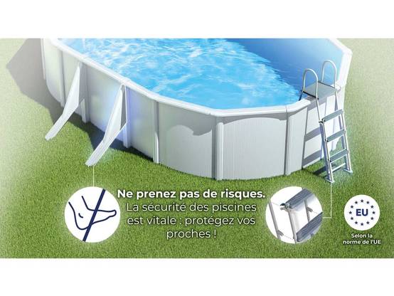 Gré - Piscine acier blanc Bora Bora ovale 6,34 x 3,99 x 1,22 m - Gré - Image 5