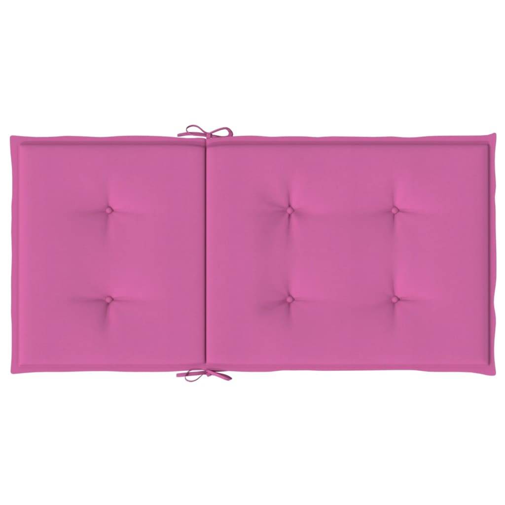 PANGIVO - Coussins de chaise à dossier bas polyester rose 100 x 50 x 4 cm, poids:2.45kg - PANGIVO - Image 7