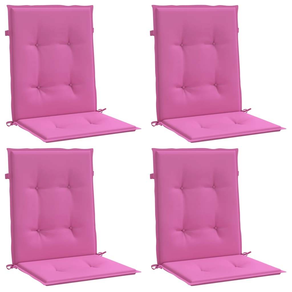 PANGIVO - Coussins de chaise à dossier bas polyester rose 100 x 50 x 4 cm, poids:2.45kg - PANGIVO - Image 3